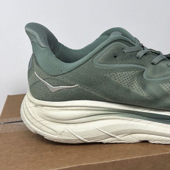 HOKA One One Clifton 10 Mens Size 14D Green Running Sneakers + NEW INSOLE main image 14